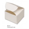 Caja cuadrada blanca apertura superior 3.5 x 3.5 x 2.5 cm