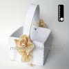 Bouquet Flores Rosa beige 14 cm