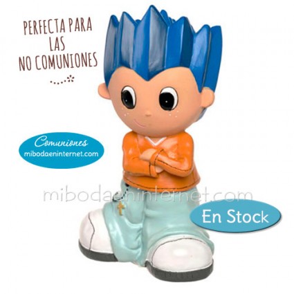 Figura Pastel Niño No Comunión Clemen 14 cm Hucha