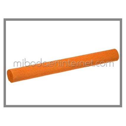 Rollo Papel Crepé Naranja 50cms x 2,5 mts