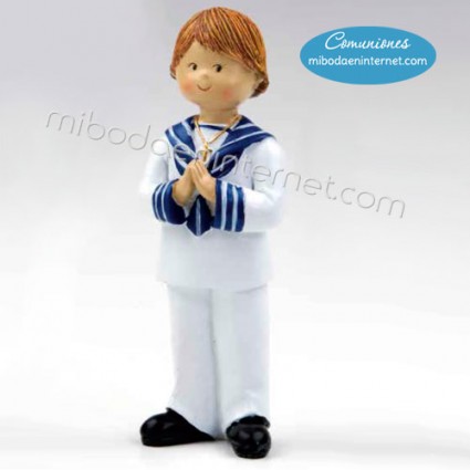 Figura pastel Niño Comunión Marinero 15 cm