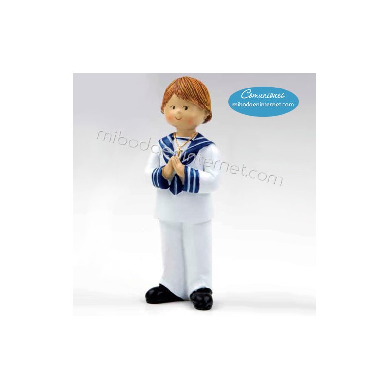 Figura tarta niño comunión marinero , 17 cm