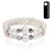 Pulsera Perlas Modelo White con strass