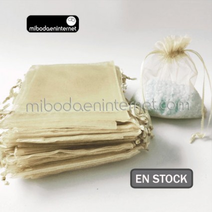 Bolsa Organza 12X18 MARFIL