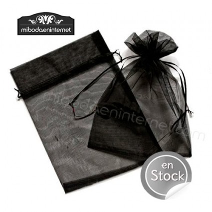 Bolsa Organza 20x30 NEGRA