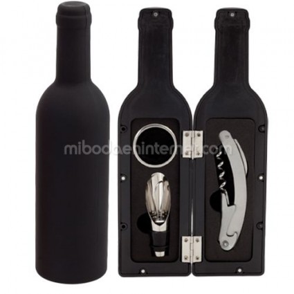 Set Vino Forma Botella