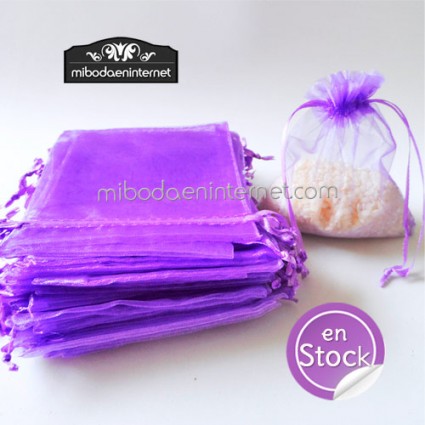 Bolsa Organza 10X11,5 MALVA