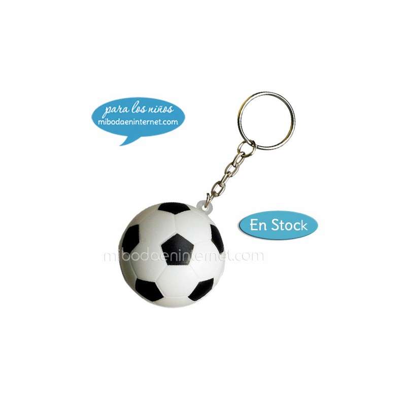 Llavero Balón Futbol Antiestres (blandito) - Mibodaeninternet