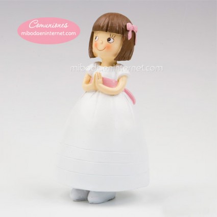 Figura Pastel Niña Comunión Vestido Princesa