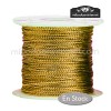 Cordón Color Metalizado Dorado 1 mm - Rollo 100 mts