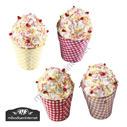 Cajita Copa de Helado Cupcake 11 cms