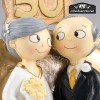 Figura Pastel Bodas 50 Aniversario 16,5 cm-Bodas Oro