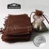 Bolsa Organza 12x17,5 CHOCOLATE