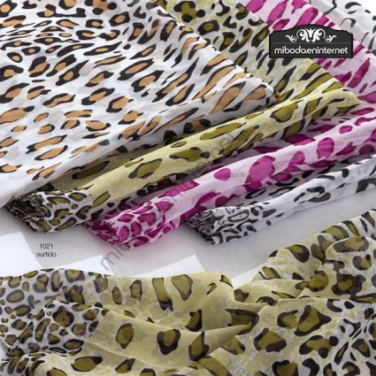 Echarpe estampado Leopardo