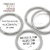 Anilla metal plata mate abierta doble 14 mm Pack 10 ud