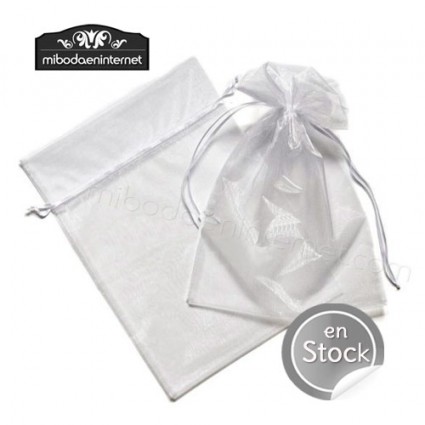 Bolsa Organza 20x30 BLANCA