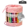 Rafia Bicolor Rosa y Blanca - precio por metro