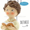 Sujeta-tarjetas Niño Comunión Traje Beige 10.5cm