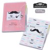 Libreta Notas Mostachos Vintage con forro