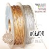 Cordón metalizado 2mm oro alta calidad-mts