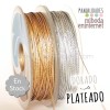 Cordón metalizado 2mm plata alta calidad-mts