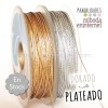 Cordón metalizado 2mm plata alta calidad-mts