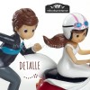 Figura Pastel Novios Vespa 16 cms