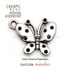 Charm Mariposa plata 22x19mm