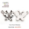 Charm Mariposa plata 22x19mm