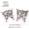 Charm Mariposa plata 26x25mm