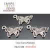 Charm Mariposa plata 18x10mm