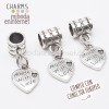 Charm Corazon plata Made with Love 12x10mm