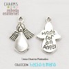 Charm Angel plata Made for an angel 18x13mm