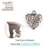 Charm Corazon plata Made with Love 19x17mm