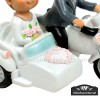 Figura Pastel Novios Mouflins en sidecar