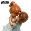 Figura Pastel Novios Mouflins Beso