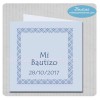 Trasera invitación bautizo niño