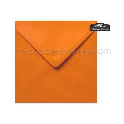 Sobre Cuadrado 15,5 Color Naranja - SWQC35