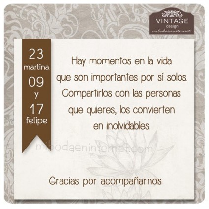 tarjeta agradecimiento boda leyenda mibodaeninternet tarjeta de agradecimiento boda