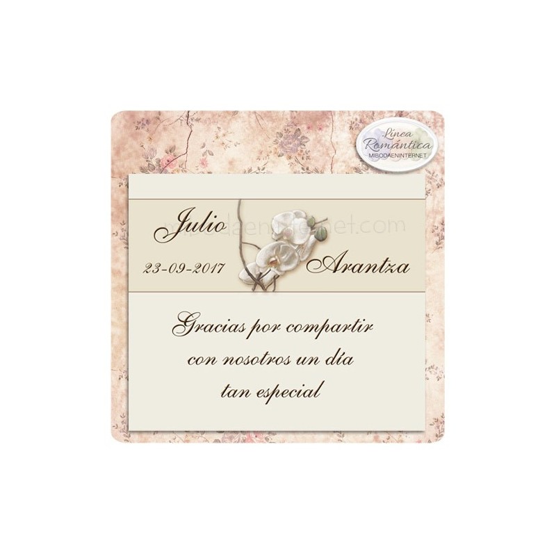 tarjeta de agradecimiento boda orquideas palace mibodaeninternet tarjeta de agradecimiento boda