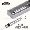 Llavero linterna abrebotellas aluminio con caja