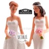 Figura pastel Novias Chicas