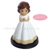 Figura Pastel Niña Comunión Trencita 15 cms