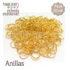 Anilla metal oro abierta 06 mm Pack 20 ud