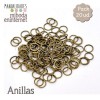Anilla metal bronce abierta 04 mm Pack 20 ud