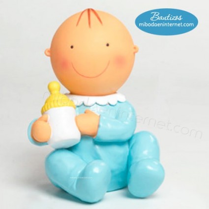 Figura Pastel Hucha Pit sentado Biberón 15cm