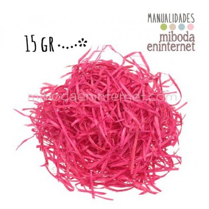 Viruta rosa fucsia para decorar fondos 15 gr