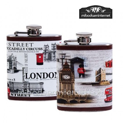 Petaca Metal London y Big Ben