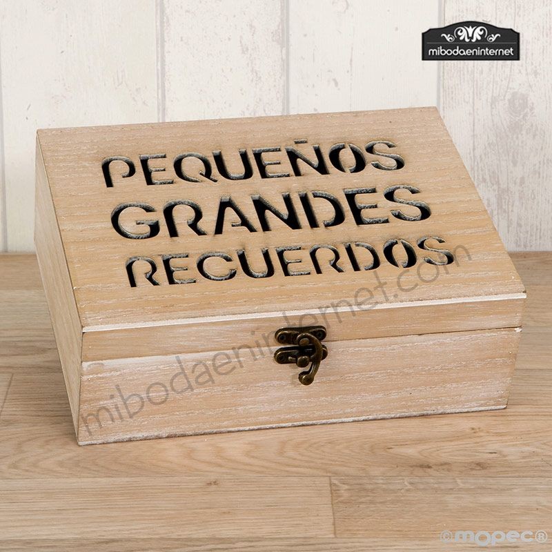  Caja de recuerdos de madera, caja de madera decorativa