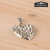 Colgante corazon strass solo opcion 1 comuniones y bodas